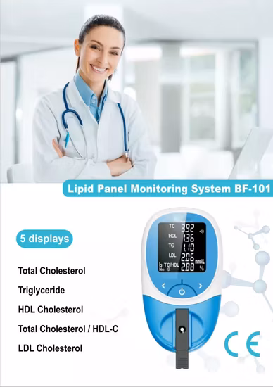 Analyseur de lipides 4 en 1, moniteur de cholestérol faible
